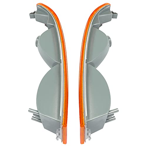 ECOTRIC Turn Parking Signal Light Compatible with 2003-2025 GMC Savana Van/Chevy Chevrolet Express Side Marker Parking Lights Assembly Corner Pair Replace for GM2520188 GM2521188(No Light Bulb)
