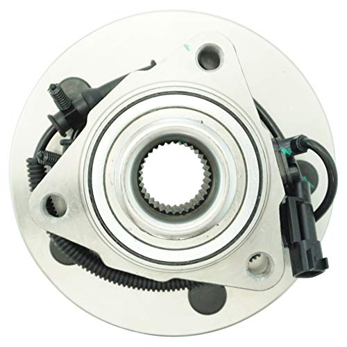 TRQ Front Left and Right Wheel Bearing and Hub Assembly 2 Piece Set Compatible with 2012-2018 Dodge Ram 1500 2019-2022 Ram 1500 Classic