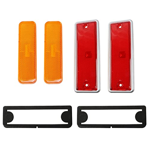 LAFORMO El Camino Side Marker Light - Set of 4 Front and Rear Side Marker Lens Light Compatible With 1982 1983 1984 1985 1986 1987 Chev-y El Camino,GM-C Caballero #913417, 929986
