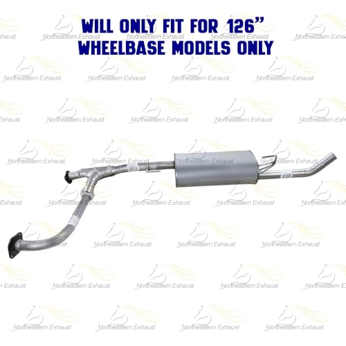 Exhaust Resonator Muffler Tail Pipe Exhaust Kit Compatible for 2005-2019 Nissan Frontier 4.0L | Stainless Steel | Northeastern Exhaust | Free Gaskets and Clamps Included | Direct-Fit