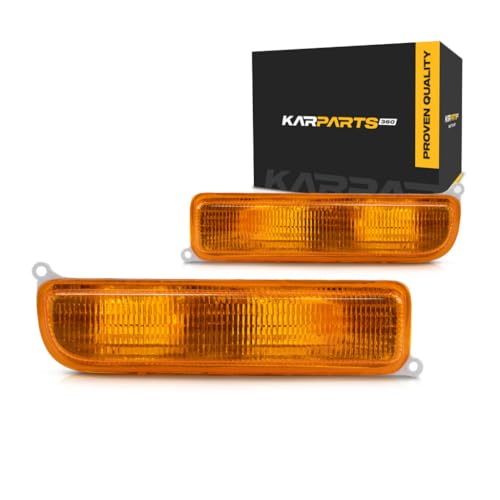 CarLights360 For 1997-2001 Jeep Cherokee Pair Park/Signal Lights Driver and Passenger Side Unitpark/signal combination CH2520127 CH2521127-replaces 55055143 55055142