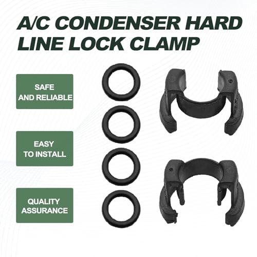 SYudwen 88718-1E150 A/C Condenser Hard Line Lock Clamp Clip Compatible with Toyota 2016-2022 RAV4 2016-2022 Highlander 2016-2022 Camry 2016-2022 Corolla 2 Sets