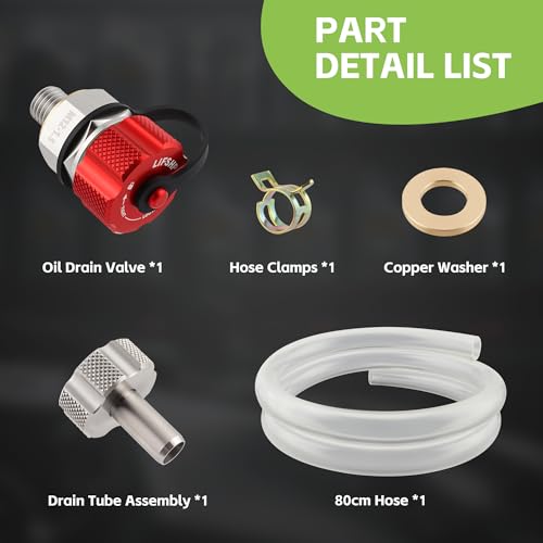 LIFSHP Oil Drain Valve,Oil Drain Plug for DIY Oil Changes At Home No Tools,No Mess,No Cleanup, M12x1.5 Thread Size