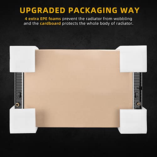 DWVO 34'' Core Radiator Compatible Compatible with Chevy Silverado Suburban GMC Yukon Sierra Tahoe Escalade Hummer H2 4.3L 4.8L 5.3L 6.0L 6.2L V8 DWRD1001