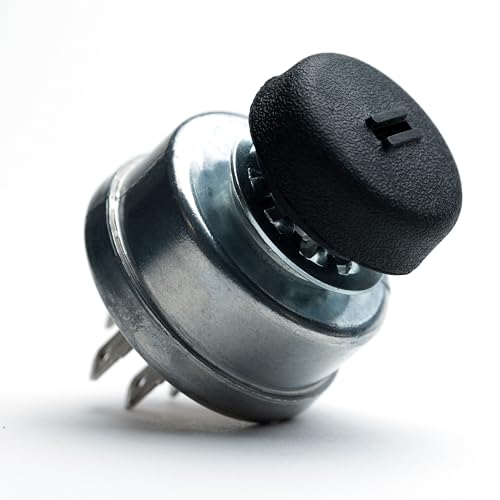 HD Switch Dual Protection Starter Ignition Key Switch Replaces Hustler 045898 Big Dog, Fits Super Z, Mini Z, Hydro Walk Behind, XR7, X-ONE, Z4, Mini FasTrak, FasTrak Sport Raptor OEM Upgrade & 2 Keys