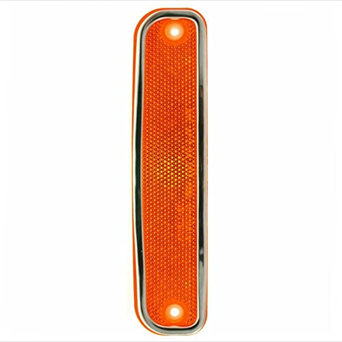 Parts N Go Side Marker Light Set Replacement with Chrome Trim For 1973-1980 C/K Pickup Truck Suburban Blazer Jimmy Driver & Passenger Side Left Right - GM2550108 6270434