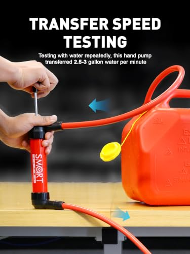 Cordless Fuel Transfer Pump, Gas Siphon Pump for Gasoline, Hand Siphon Pump