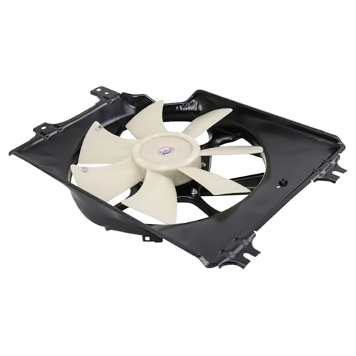 TRQ A/C Condenser Cooling Fan Assembly AC3113113 Compatible with 2005-2012 Acura RL