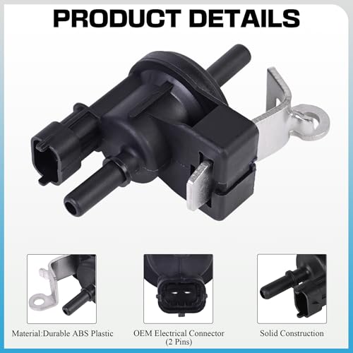 Vapor Canister Purge Valve Compatible with 2005-2011 Chevy Camaro Equinox Buick LaCrosse Cadillac CTS SRX STS Pontiac G8 Saturn Outlook Replaces#12611801 214-1685
