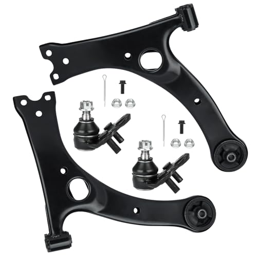 Front Lower Driver Passenager Side Control Arms Fit for Toyota Corolla 2003-2008, Celica 2000-2005 - 4 pcs Suspension Kit with Ball Joints