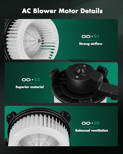 SCITOO HVAC Heater Blower Motor with Fan Cage Front 700062 For Lexus For GX470 V8 4.7L 2003-2007,For Toyota For 4Runner V6 4.0L 2003-2009,For Toyota For 4Runner V8 4.7L 2003-2009