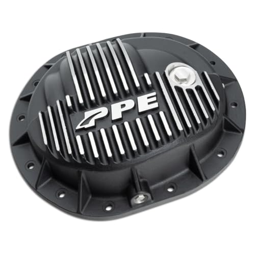 PPE Heavy Duty Rear Differential Cover 138051210 (Brushed) Compatible with 2020+ GM 1500 3.0L Duramax or 2014+ GM 1500 (V6 or V8 Gas)
