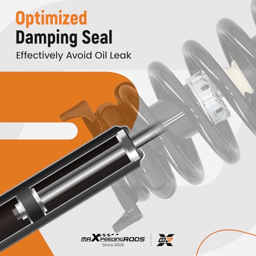 maXpeedingrods 4Pcs Front Struts & Sway Bar Links for Honda Accord 2008-2012, 172562L 172562R Shock Absorbers Complete Strut with Coil Spring Assembly