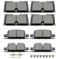 D2173 D2174 Front Rear Ceramic Brake Pads With Clips For Chevrolet Silverado 1500 2019-2022,Suburban 2021-2022,Tahoe 2021-2023,Cadillac Escalade/ESV 2021-2022,GMC Sierra 1500 2019-2022,Yukon 2021-2023