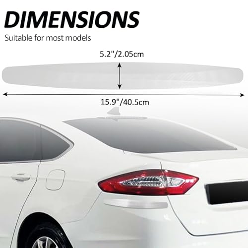 BokWin 4 Pack Universal Car Bumper Protector Rubber, White