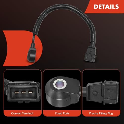 A-Premium Ignition Knock Detonation Sensor Compatible with Hyundai Sonata 1999-2005, Santa Fe 2001-2006, Tucson 2005-2009, Tiburon 2003-2008 & Kia Optima 2001-2005, Sportage 2005-2010, Magentis 01-04