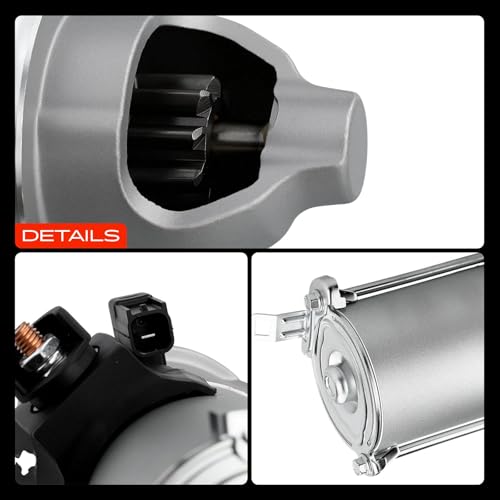 A-Premium Starter Motor Compatible with Honda Accord 2006-2012, CR-V CRV 2007-2011, Element 2007-2011, Civic 2006-2011 & Acura CSX TSX, 2.0L 2.4L, 12V 1.6KW 9-Teeth Clockwise, Replace# 31200-RAA-A61
