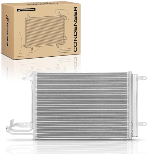 A-Premium Air Conditioning A/C Condenser Compatible with Volkswagen Jetta 2005-2010, Golf 2010-2014, GTI 2006-2014, Rabbit 2006-2009 & Audi A3/TT/TTS Quattro, Replace# 1K0820411D