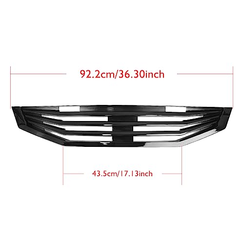 Car Front Bumper Grille Grill For Honda Accord 2 Door Coupe 2008-2010 2009 Car Front Bumper Grille Grill Black Black