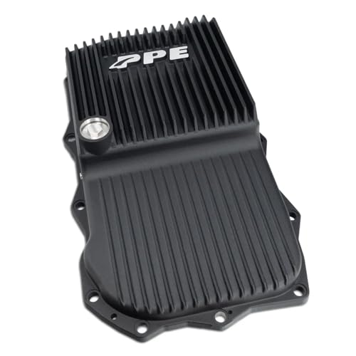 PPE- Heavy-Duty Cast Aluminum Transmission Pan (Black) 228053020 Compatible with Ram 2013-2021+ 5.7L V8 Gas, 3.0L EcoDiesel or Dodge 2015-2021+ Challenger/Charger 5.7L V8, 6.4L V8 Gas with 8HP70/8HP75