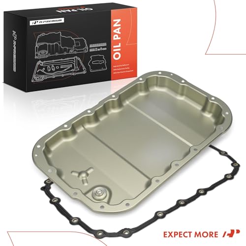 A-Premium Transmission Oil Pan with Drain Plug & Gasket Compatible with BMW 328i 2007-2013, 328i xDrive 2009-2013, 328xi 2007-2008, X3 2007-2010, 128i 2008-2013