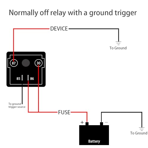 irhapsody Relay 120A, 12V Continuous Duty SPST 4-pin High Power Relay