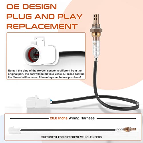 ACAUTO 4Pcs 15717 Oxygen O2 Sensor Upstream Downstream Fit for Ford F-150 F250 F350 Ranger Escape Explorer Mustang Foucs Expedition Mazda Lincoln Jaguar Mercury Aston Martin 15716 15718
