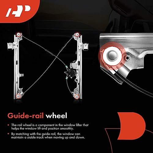 A-Premium Front Driver Side Power Window Regulator w/Motor Replacement for Chevrolet Silverado Tahoe GMC Yukon XL Sierra Escalade Pickup Truck SUV 2000-2006