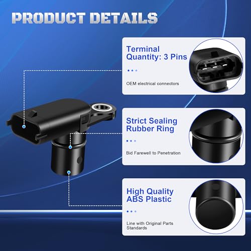 Set of 4 Engine Camshaft Position Sensor 12615371 Compatible with 2010-2017 Chevy Equinox Impala Colorado Traverse Camaro & GMC Terrain Acadia & Buick Enclave Lacrosse & Cadillac ATS CTS SRX