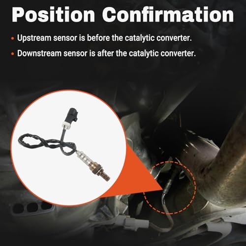 4PCS 15717 Oxygen Sensor Upstream Downstream O2 Sensor Compatible with Ford F150 F250 F350 Ranger Escape Explorer Mustang Foucs Expedition Mazda Lincoln Jaguar Mercury Aston Martin Replace 15716 15718