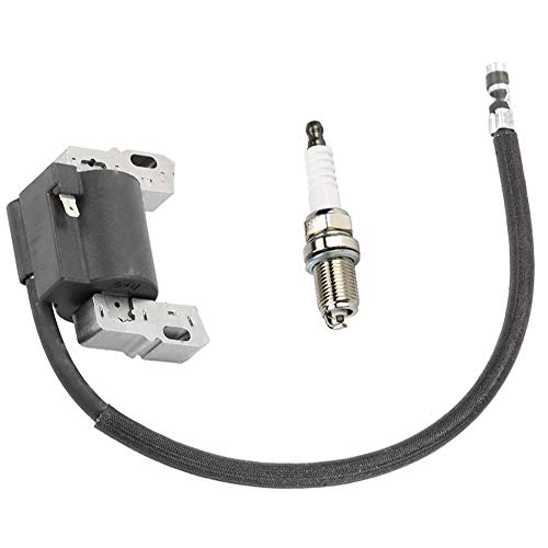 591459 Ignition Coil Magneto Armature + RC12YC Spark Plug Compatible with Briggs and Stratton 492341,491312,495859,490586 Lawn Mower Engines parts, By LIYYOO
