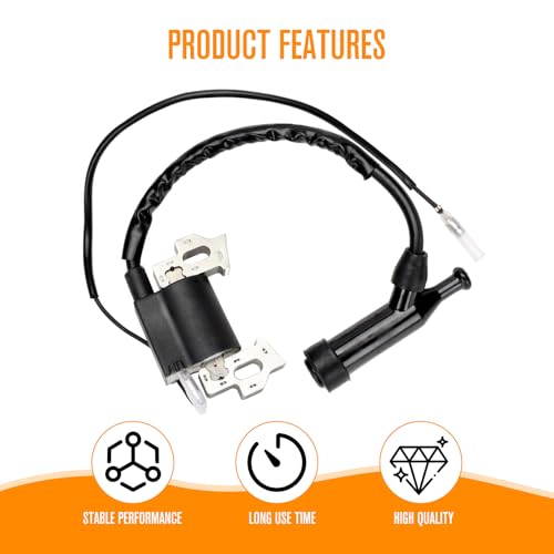 FVRITO Ignition Coil Spark Plug Kit Compatible with Predator 212cc 196cc Gx160 Gx200 Clone Engine Coleman CT200U CT200U-EX BT200X KT196 Baja MB165 MB200 Generator Mini Bike Go Kart Lawn Mower Parts