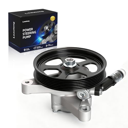 Loautong Power Steering Pump with Pulley, for Honda Accord 2008-2012, for Honda Pilot 2009-2011, for Honda Accord Crosstour 2010-2011, V6 3.5L, OE 21-5494 965494 56110RN0A01 56110RN0A02 56110RN0A03