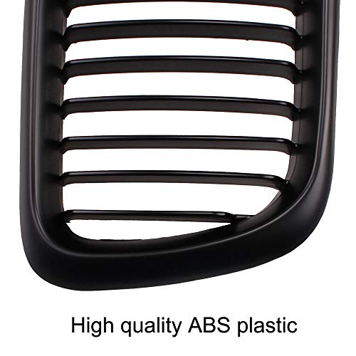 Heart Horse Front Kidney Grill Grille Fits for BM w 3 Series E36 M3 Coupe Sedan 318i 318is 323i 323is 325i 325is 328i 328is 1997 1998 1999 Car Front Bumper Sport Grille Matte Black