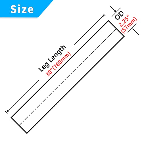 FGJQEFG 2.25 Inch Straight DIY Custom Mandrel Exhaust Pipe Tube Pipe, 30 Inch Length, 2.25'' OD Mandrel Straight Pipe, T304 Stainless Steel, Universal Fitment - 1PC