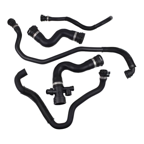 DriveFix Radiator Coolant Upper Lower Overflow Hose Thermostat to Cylinder Head Pipe for BMW X3 3.0 2007-2010