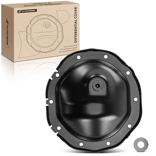 A-Premium Rear Differential Cover W/Drain Plug Fit for Chevy, GMC & Cadillac - Silverado Sierra 1500 2009-2021, Tahoe Express Suburban 1500 Yukon Savana Escalade 2009-2014, 8.50 or 8.60 or 8.625 Inch