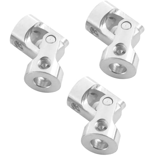 5Pack Vgoohobby Universal Rotatable Steering Shaft U Joint Coupling Motor Connector Coupler for RC Car Robot Crawler Boat (6mm to 6mm)
