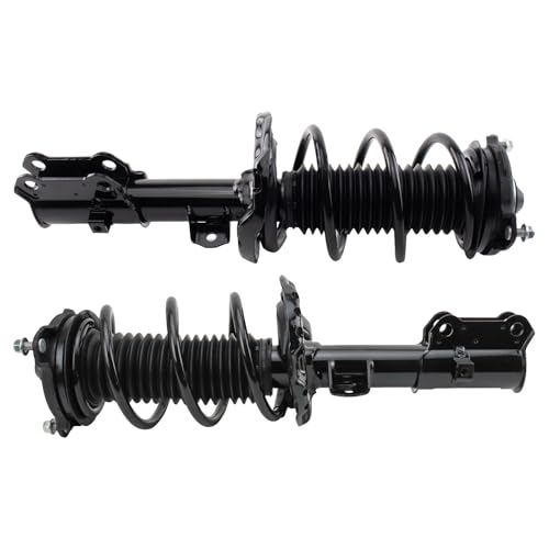 TRQ Front Pair Strut and Spring Assembly Set Loaded 2 Piece for Hyundai Kia