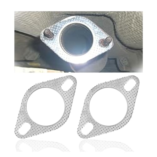JOYCOURT 2PCS 2-Bolt 2.5-Inch Car Exhaust Flange Gasket, Ultra Seal Gasket