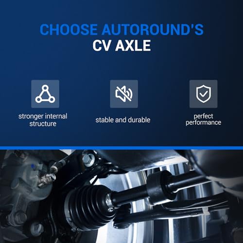 Autoround 664232 Front Left CV Axle Assembly Compatible with Honda Civic 2006 2007 2008 2009 2010 2011 2012 2013 2014 2015, 1.8L L4 Automatic Trans, Front Driver Side
