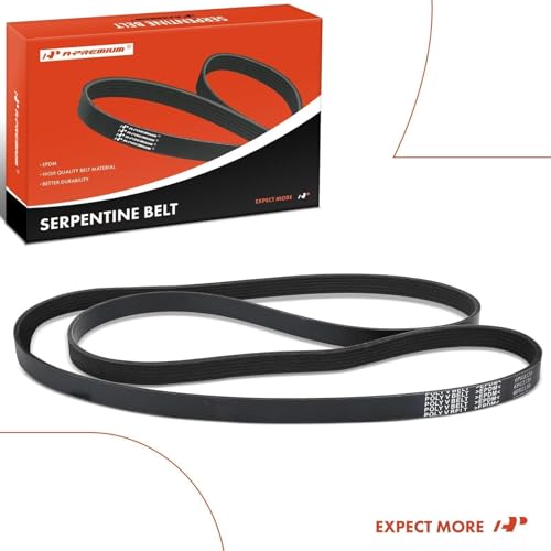 A-Premium 84.06 In Serpentine Drive Belt Compatible with Honda, Acure & Mercedes-Benz - Accord 2003-2012, Pilot 2005-2015, Odyssey, MDX, E350, GLK350, ML350, Ridgeline, TL, Crosstour, ZDX, RL