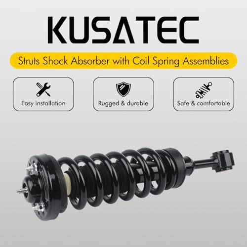 KUSATEC Front Pair Complete Struts Shock Absorber fit for 2004-2008 Ford F-150, 2006-2008 Lincoln Mark LT, 171361x2 Struts with Coil Spring Assemblies