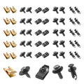 Fiknonk 100 PCS Car Body Fasteners Assortment Kit, Bumper Fender Splash Guard Screws Bolts U-Nuts, Universal for Most Cars, Trucks, SUVs (Black)