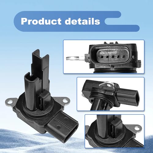 1 Pcs MAF Mass Air Flow Sensor Meter, Compatible with 2007-2017 Camry, 2009-2018 Corolla, 2006-2018 RAV4, 2007-2012 ES350, 2007-2012 RX350, Replace OE Number 197-6110,1976110,197400-5150, 22204-0H010