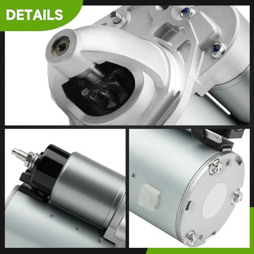 19616 Starter Compatible with Chrysler 200 11-17, Town & Country 11-16, V6 3.6L, 2011-2019 Dodge Journey, Grand Caravan 11-20, Avenger 11-14, Ram C/V Promaster 1500 2500 3500, 14 Jeep Cherokee 3.2L