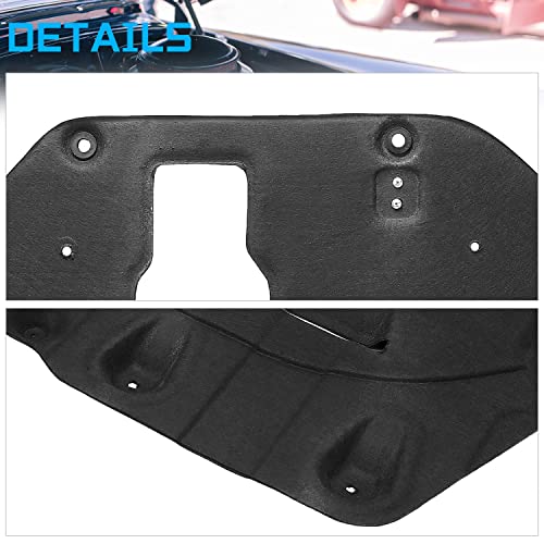ECOTRIC Engine Splash Shield Compatible with 2015-2017 Hyundai Sonata Front Lower Engine Cover Flocking Process Replacement for 29130C1000 29130C2100 HY1228188