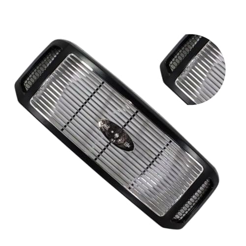 Chrome Insert Grille Assembly With Billet Black Shell Heavy Duty Fits for Ford 2005-2007 F-250 F-350 F-450 Plastic Replaces FO1200458