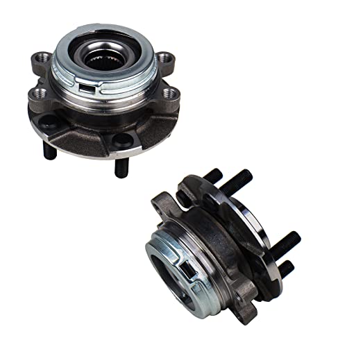 KUSATEC 513296 [2 Pack] Front Wheel Hub and Bearing Assembly Fit for Nissan Altima 2007-2018, Maxima 2009-2019, Murano 2009-2018, Pathfinder 2013-2019, Infiniti JX35 2013, QX60 2014-2019, 5 Lug