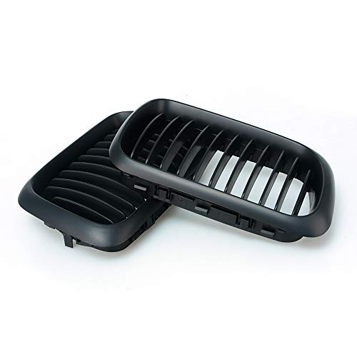 Heart Horse Front Kidney Grill Grille Fits for BM w 3 Series E36 M3 Coupe Sedan 318i 318is 323i 323is 325i 325is 328i 328is 1997 1998 1999 Car Front Bumper Sport Grille Matte Black